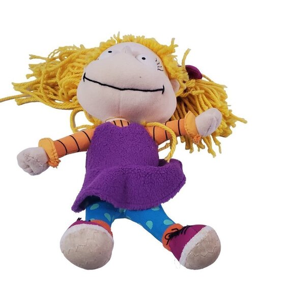 Vintage Nickelodeon Rugrats ANGELICA PICKLES 11" Tall Plush Stuff Doll - Picture 5 of 10